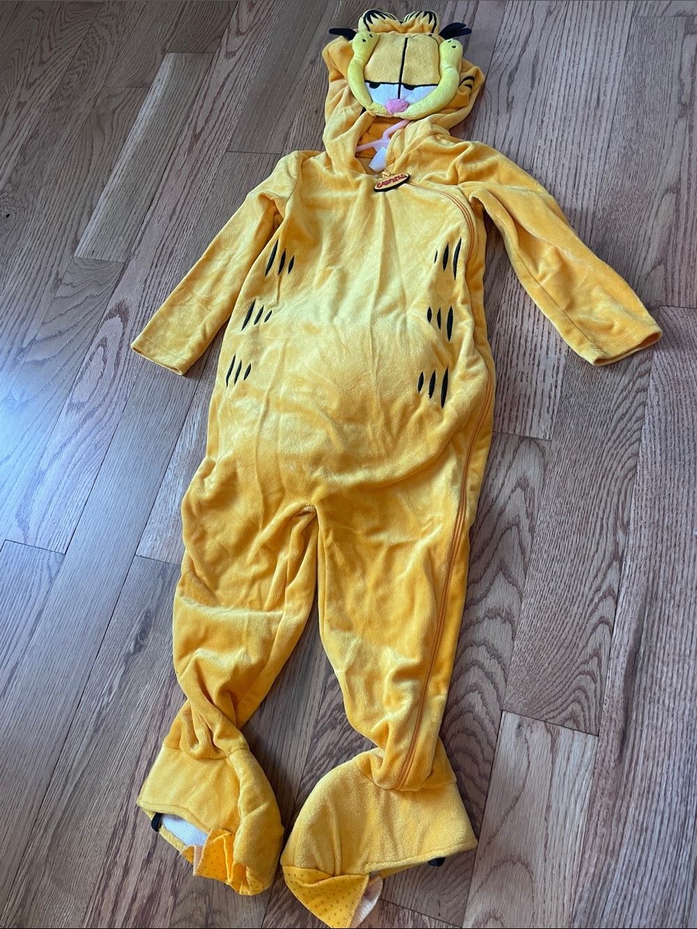 Nickelodeon Yellow Garfield Plush Hooded Costume